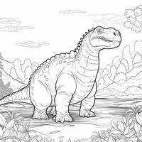 Dinosaur Coloring Pages photo