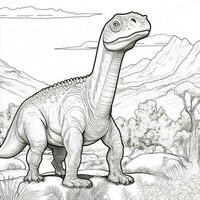 Dinosaur Coloring Pages photo