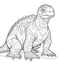 Dinosaur Coloring Pages photo