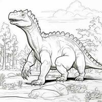 Dinosaur Coloring Pages photo