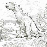 Dinosaur Coloring Pages photo