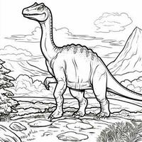 Dinosaur Coloring Pages photo