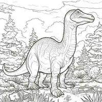 Dinosaur Coloring Pages photo