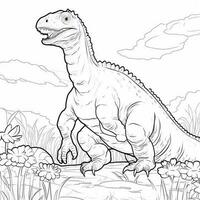 Dinosaur Coloring Pages photo