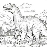 Dinosaur Coloring Pages photo