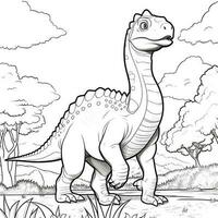 Dinosaur Coloring Pages photo