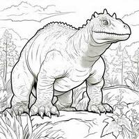 Dinosaur Coloring Pages photo