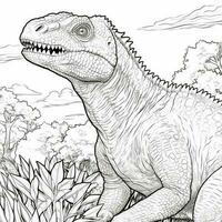 Dinosaur Coloring Pages photo