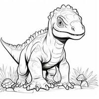 Dinosaur Coloring Pages photo