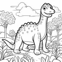 Dinosaur Coloring Pages photo