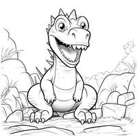 Dinosaur Coloring Pages photo