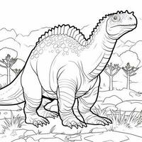 Dinosaur Coloring Pages photo