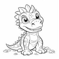 Dinosaur Coloring Pages photo