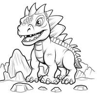 Dinosaur Coloring Pages photo