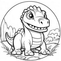 Dinosaur Coloring Pages photo