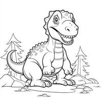 Dinosaur Coloring Pages photo