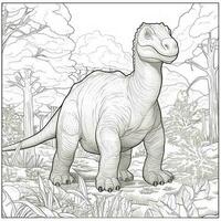 Dinosaur Coloring Pages photo