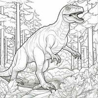 Dinosaur Coloring Pages photo