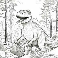 Dinosaur Coloring Pages photo