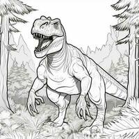 Dinosaur Coloring Pages photo