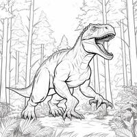 Dinosaur Coloring Pages photo