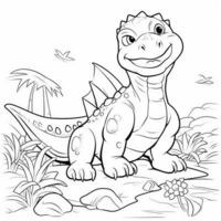 Dinosaur Coloring Pages photo