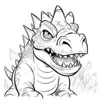 Dinosaur Coloring Pages photo