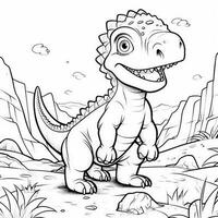 Dinosaur Coloring Pages photo
