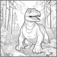 Dinosaur Coloring Pages photo