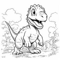 Dinosaur Coloring Pages photo