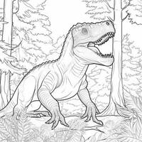 Dinosaur Coloring Pages photo