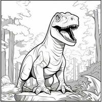 Dinosaur Coloring Pages photo