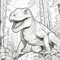 Dinosaur Coloring Pages photo