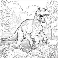 Dinosaur Coloring Pages photo