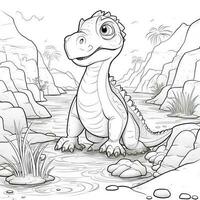 Dinosaur Coloring Pages photo