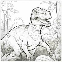 Dinosaur Coloring Pages photo