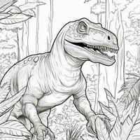 Dinosaur Coloring Pages photo