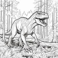 Dinosaur Coloring Pages photo