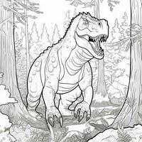 Dinosaur Coloring Pages photo