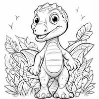 Dinosaur Coloring Pages photo