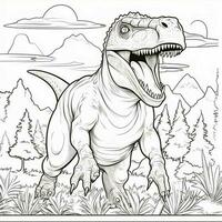 Dinosaur Coloring Pages photo