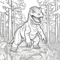 Dinosaur Coloring Pages photo