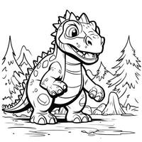 Dinosaur Coloring Pages photo