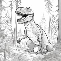 Dinosaur Coloring Pages photo