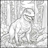 Dinosaur Coloring Pages photo