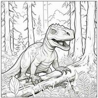 Dinosaur Coloring Pages photo