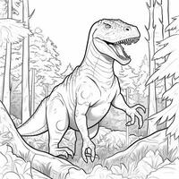 Dinosaur Coloring Pages photo