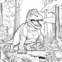 Dinosaur Coloring Pages photo