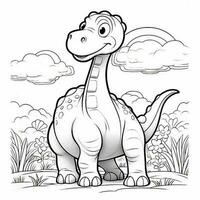 Dinosaur Coloring Pages photo