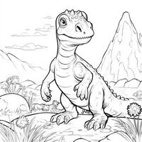 Dinosaur Coloring Pages photo